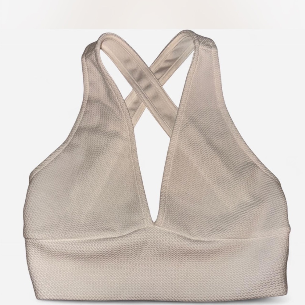 Women's Cream Cross-Back Bralette